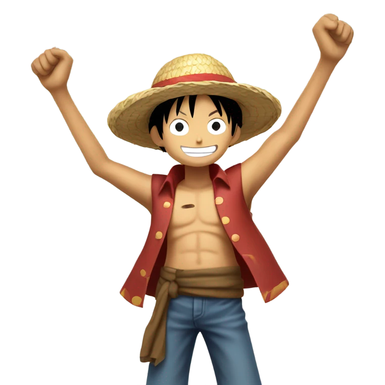 Luffy in the spotlight emoji