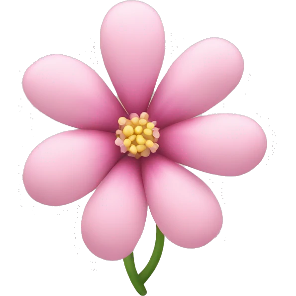 A light pink flower  emoji