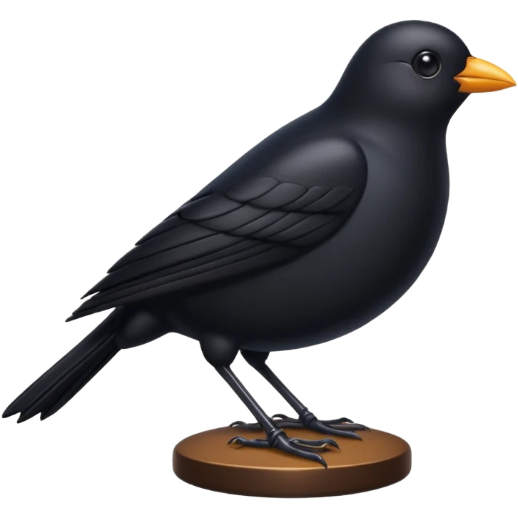 black bird emoji