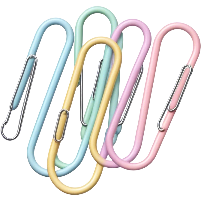 pastel paper clip emoji
