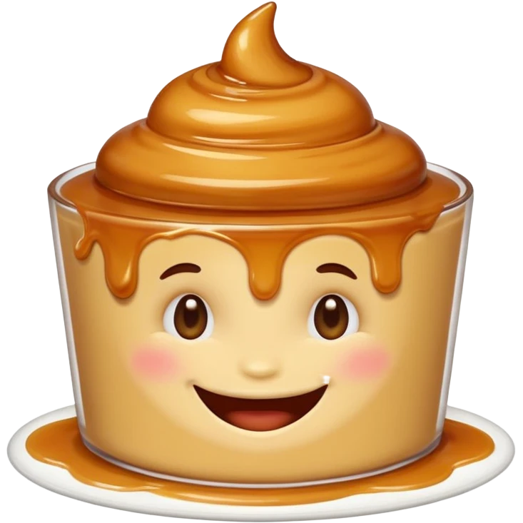 pudim sorrindo emoji