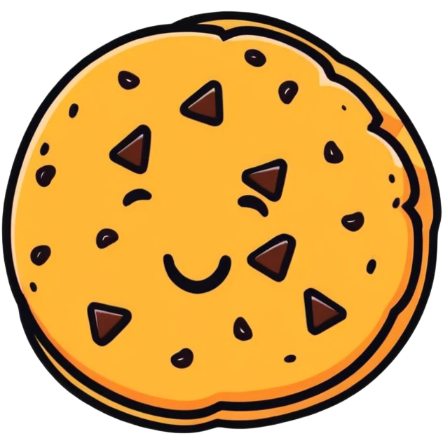 cookie with text emoji