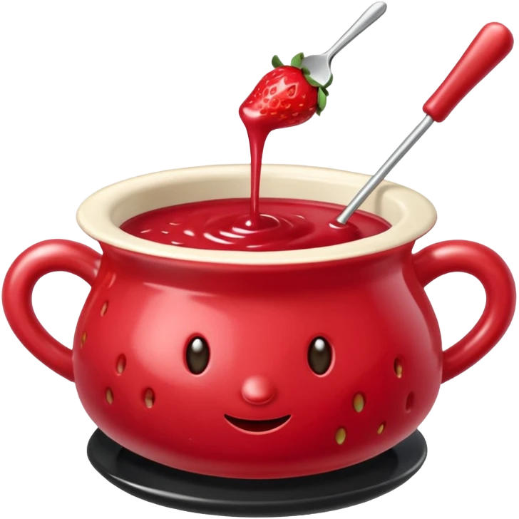 Strawberry Fondue emoji