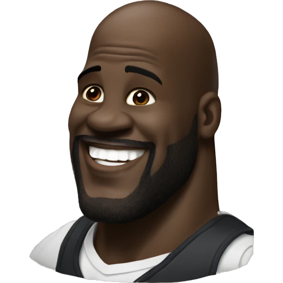 Shaquille oniel delighted  emoji