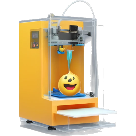 sla liquid resin 3d printer raising up miniature print emoji