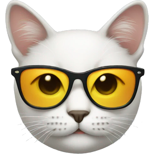 Cat with sunglasses emoji