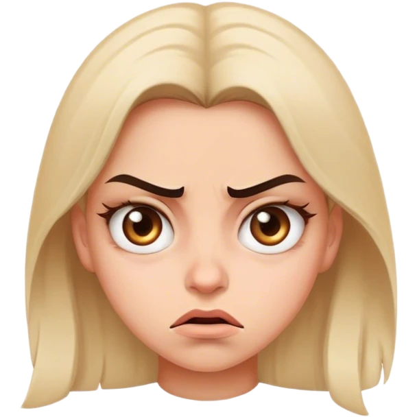 girl mad rolling her eyes emoji