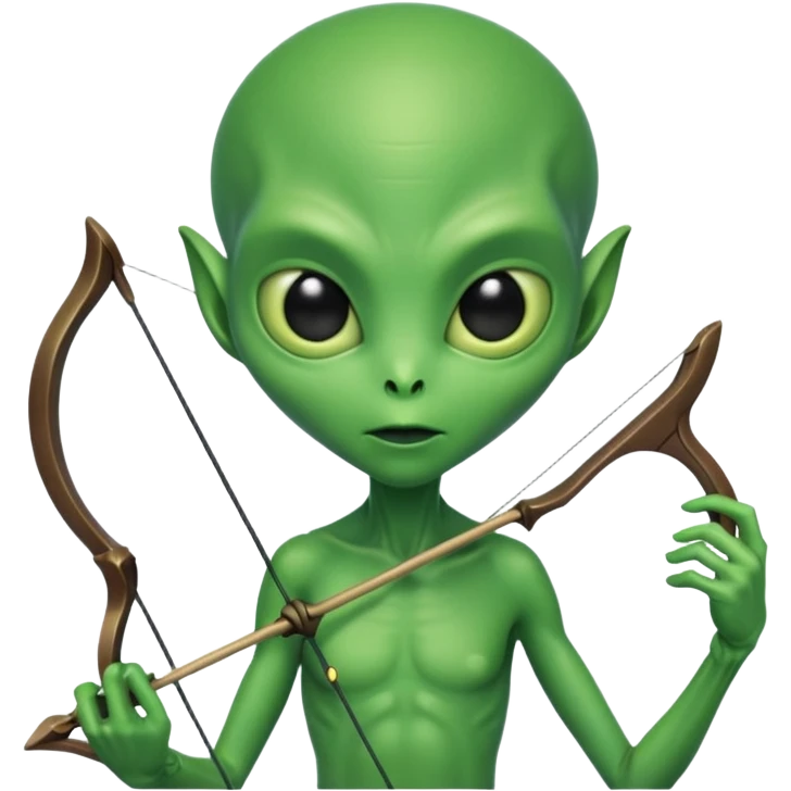 alien hold bow emoji