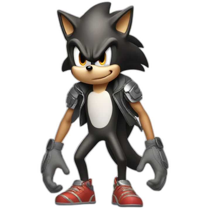 Normal sonic the hedgehog looking cool emoji