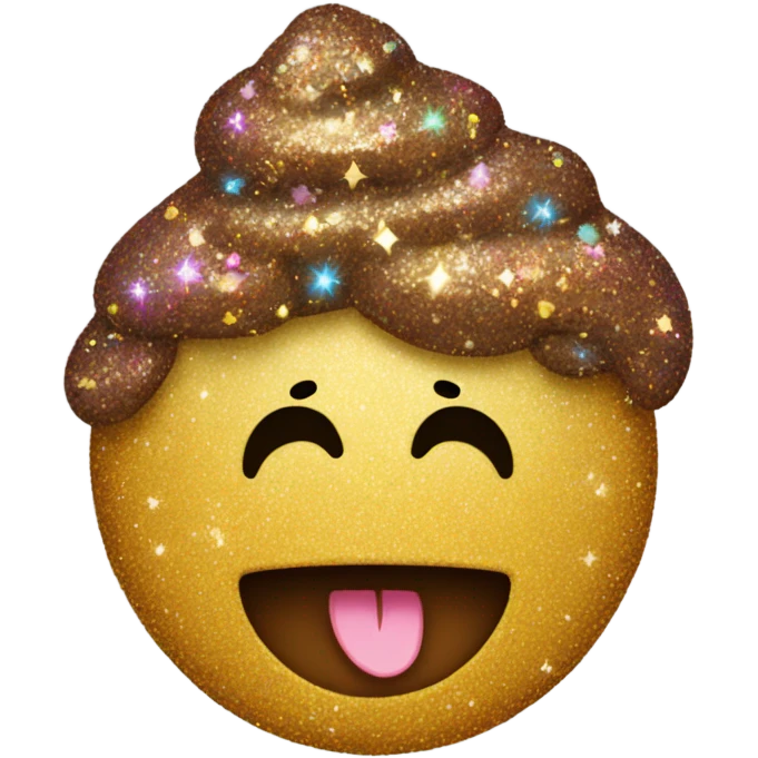 glitter poop emoji