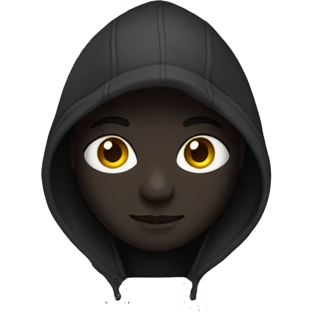 black hoodie emoji