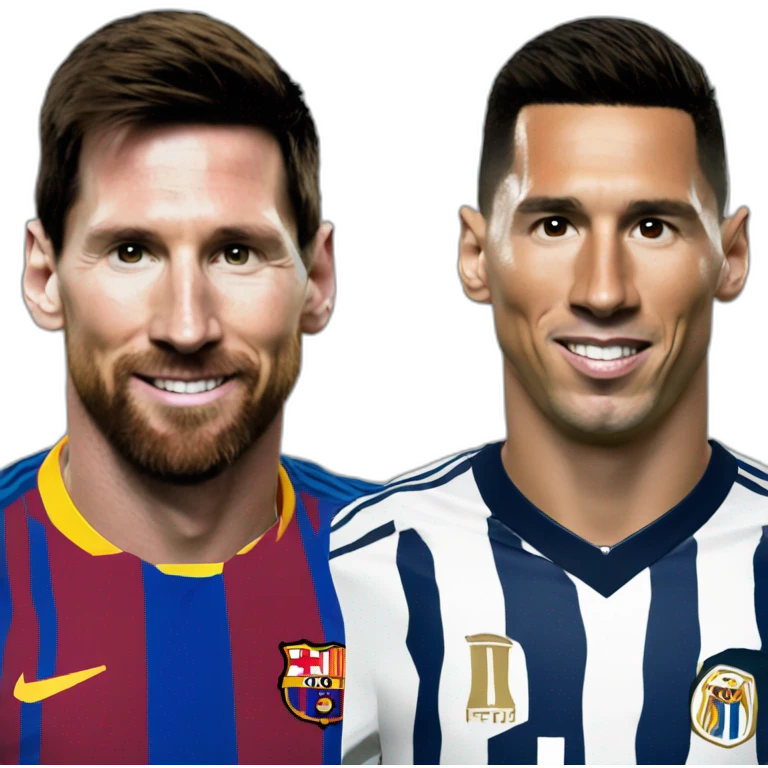lionel messi with ronaldo emoji