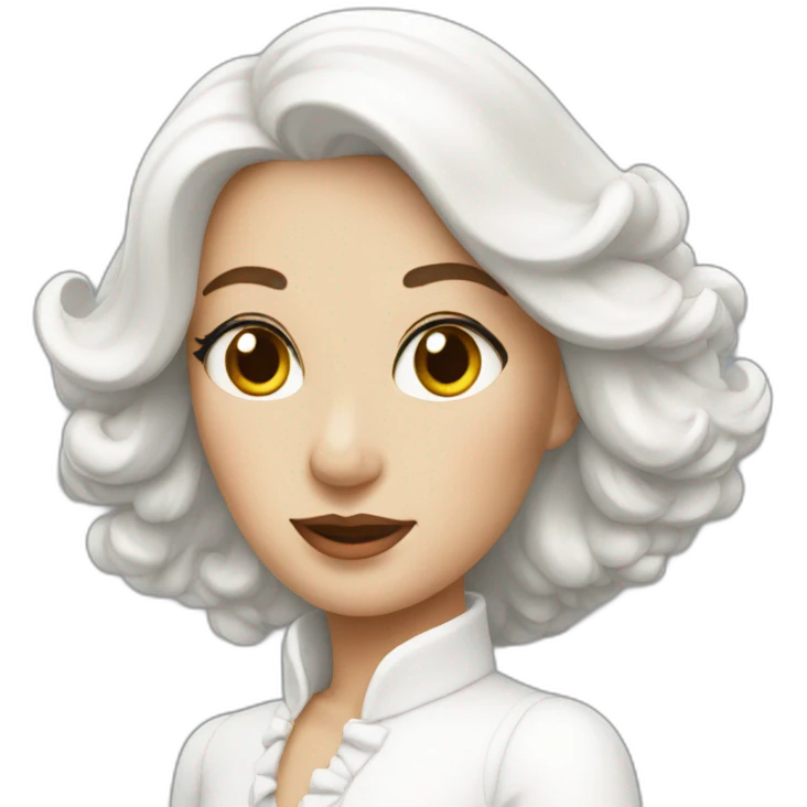 La dame blanche emoji