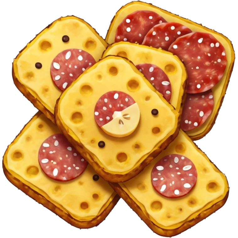 Tostones con salami emoji