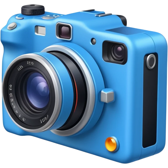 blue new camera with different angles emoji