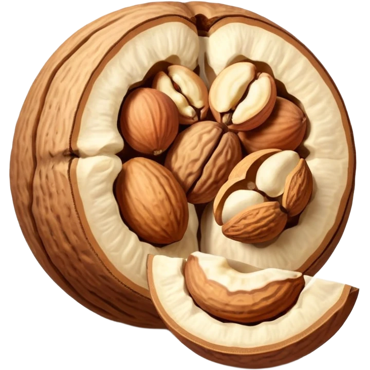 Nuts balls anatomy emoji