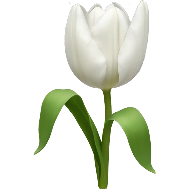 white tulips emoji