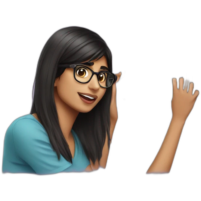 mia khalifa filming emoji