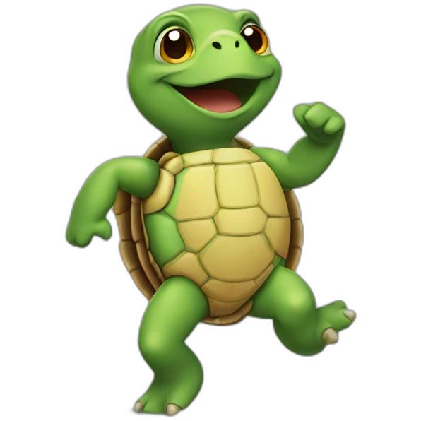 Turtle dancing emoji