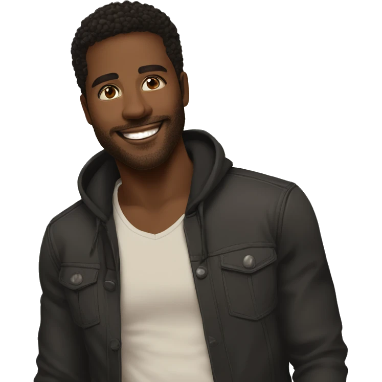 Portrait, American Male, Gay, Feminine 23	Black	Handsome features, soulful brown eyes, infectious smile	Aspiring musician emoji