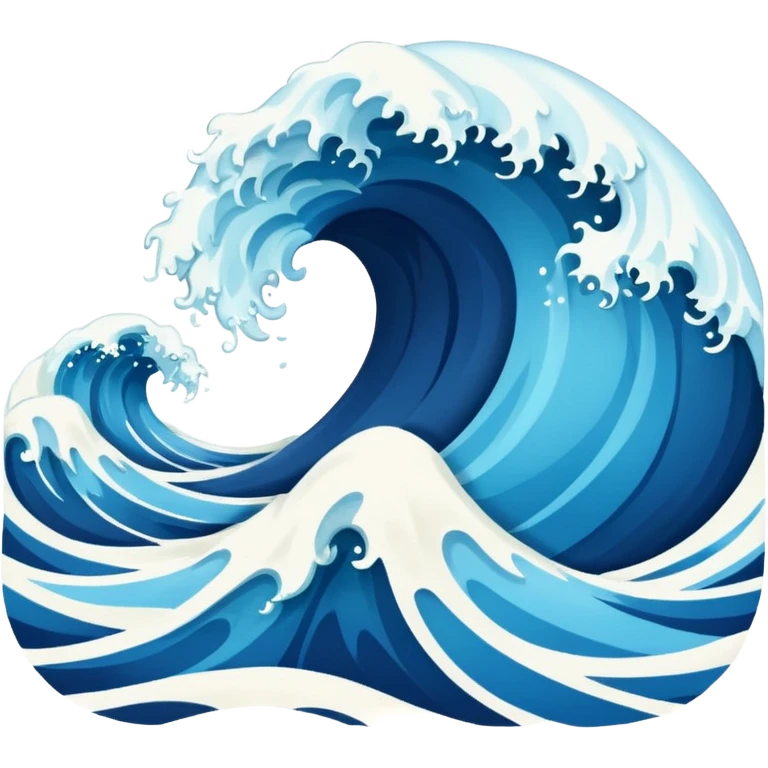 create realistic sea waves  emoji