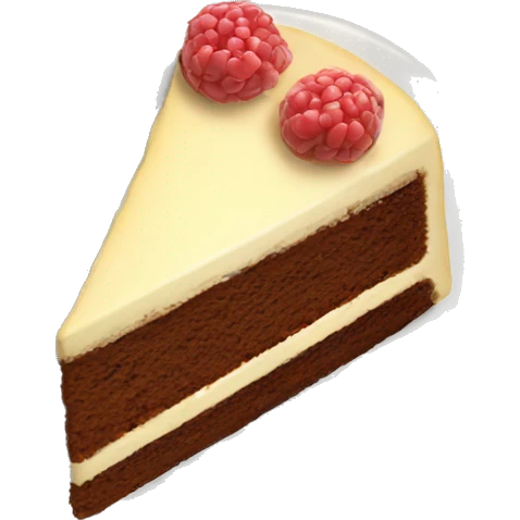 slice of cake top view emoji