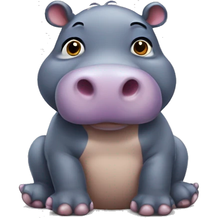 moodeng the small hippo  emoji