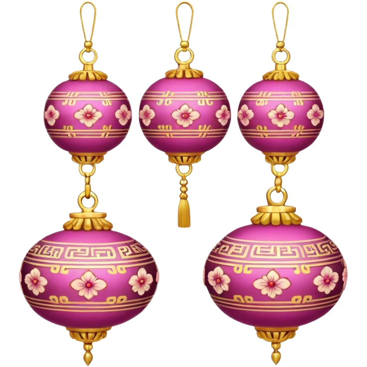 pink Korean Ornaments emoji
