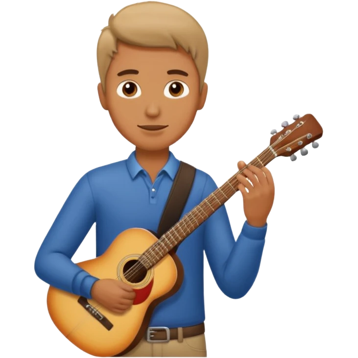 man holding guitar emoji