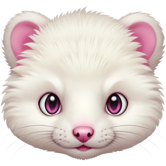 White ferret ...  emoji