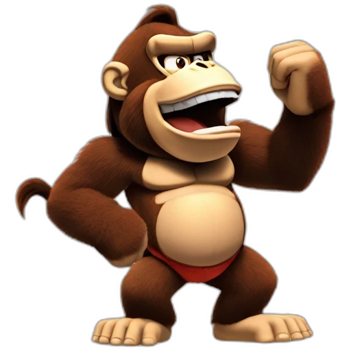 Donkey Kong singing emoji