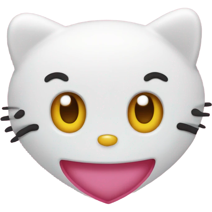Hello kitty heart emoji
