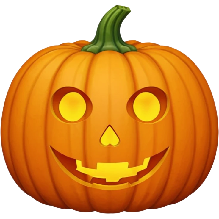 pumpkin no face emoji