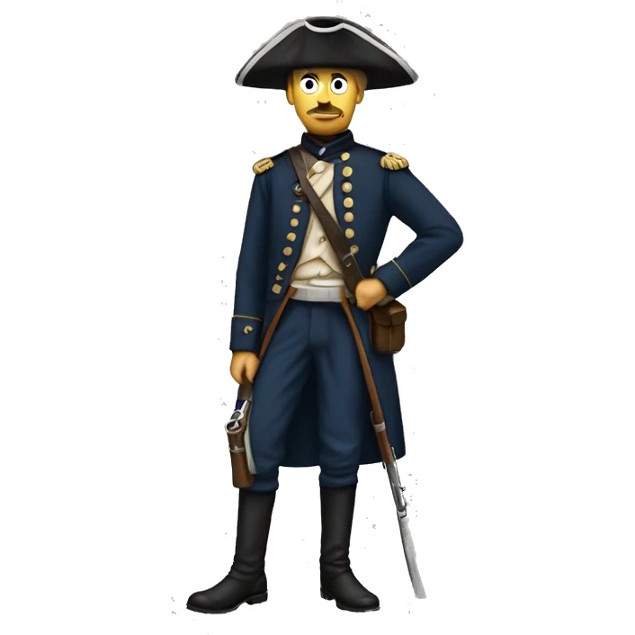 full length american civil war soldier emoji