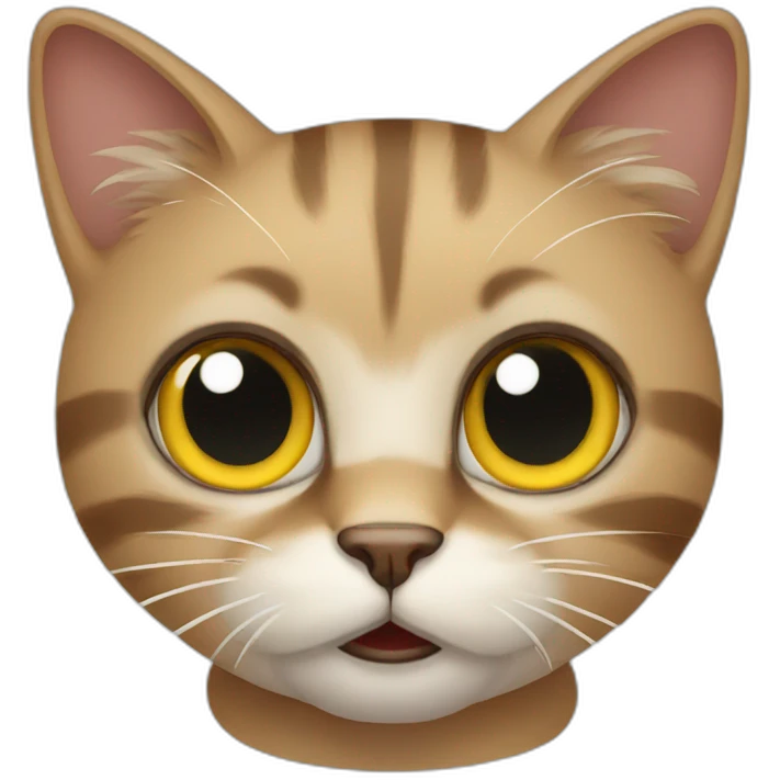 scared cat emoji