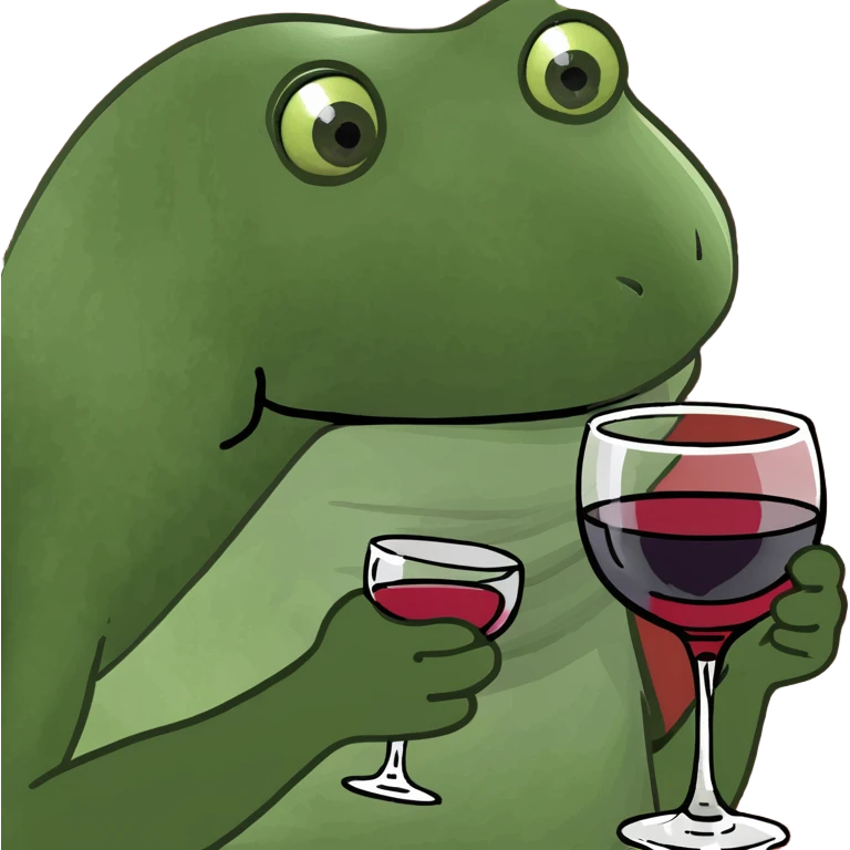 Small cup of wine emoji