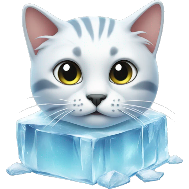 cat in ice  emoji