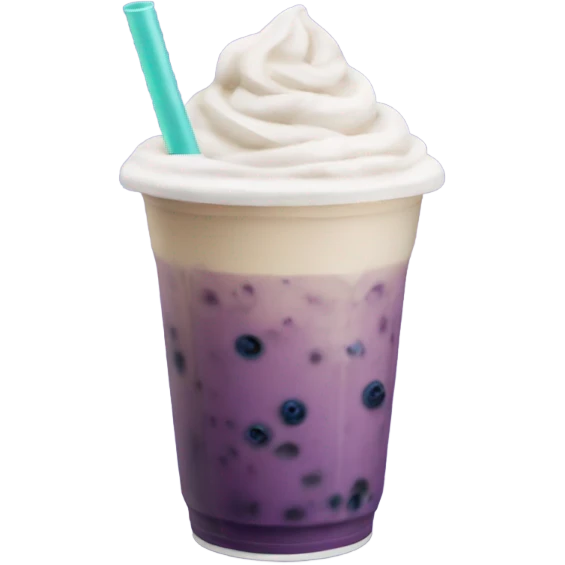 Blueberry iced latte  emoji