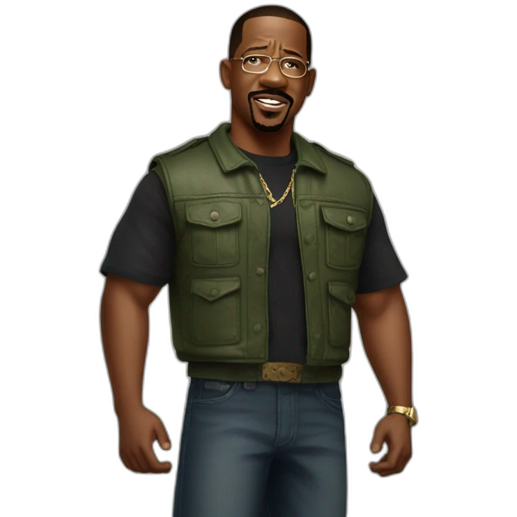 Martin Lawrence from movie bad boys emoji