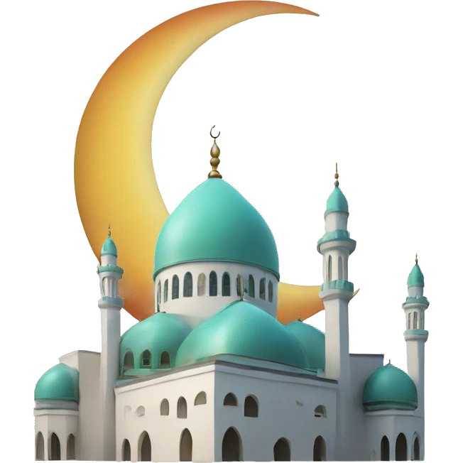 mosque and half moon emoji