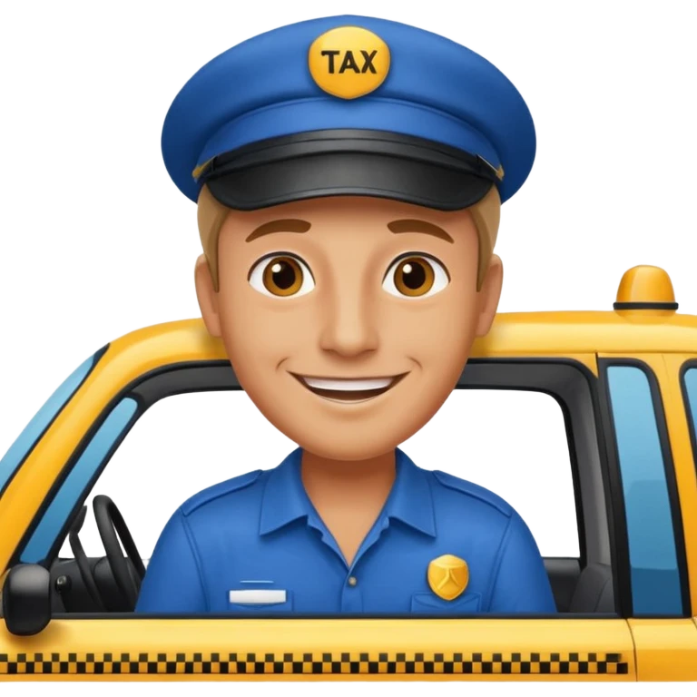 taxi driver emoji