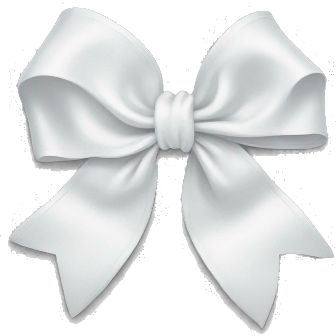 white bow emoji