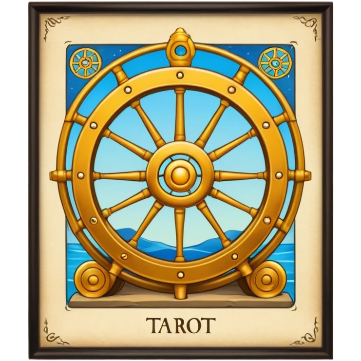 Wheel Tarot Card emoji