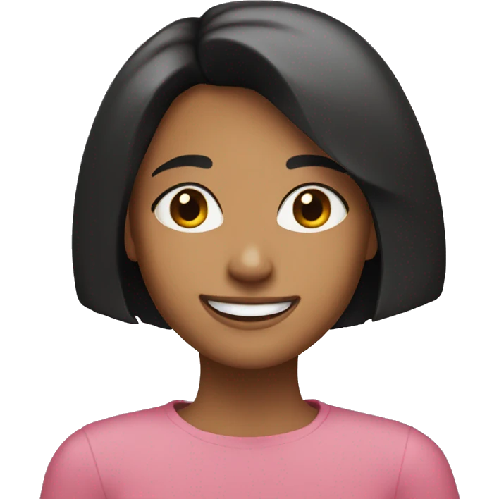 BOB CUT GIRL SMILE emoji