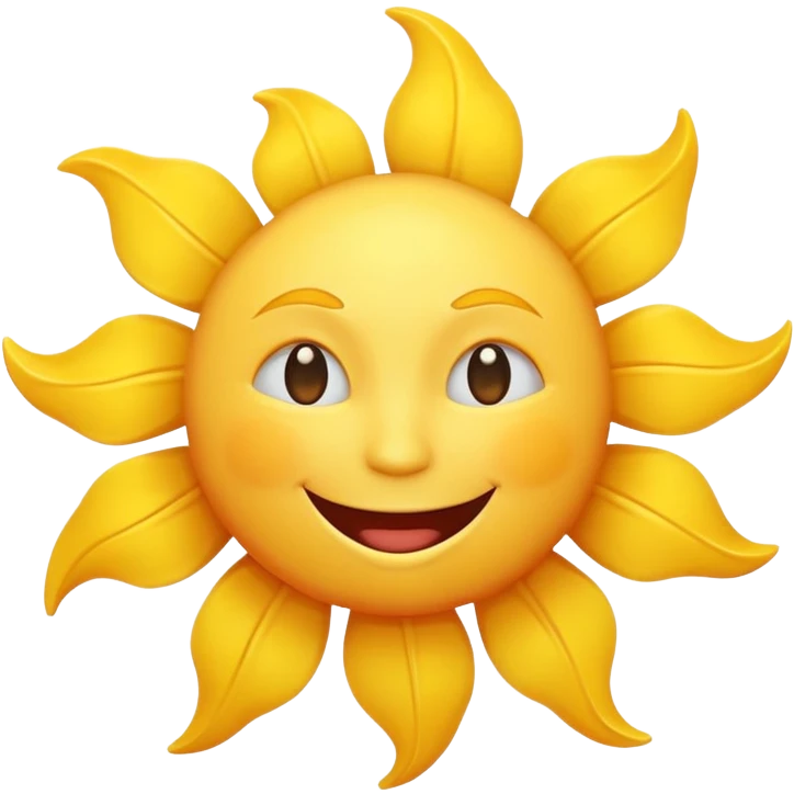 smiling sun emoji emoji