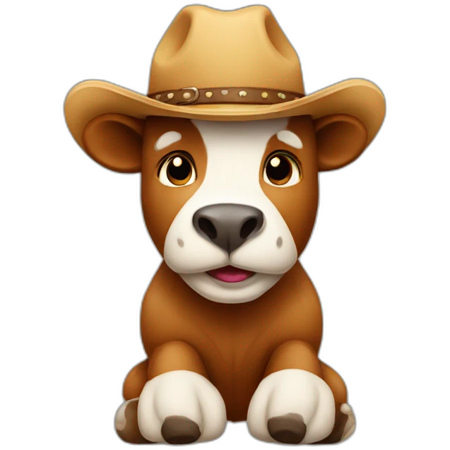 ours en peluche avec un chapeau de cow-boy  emoji