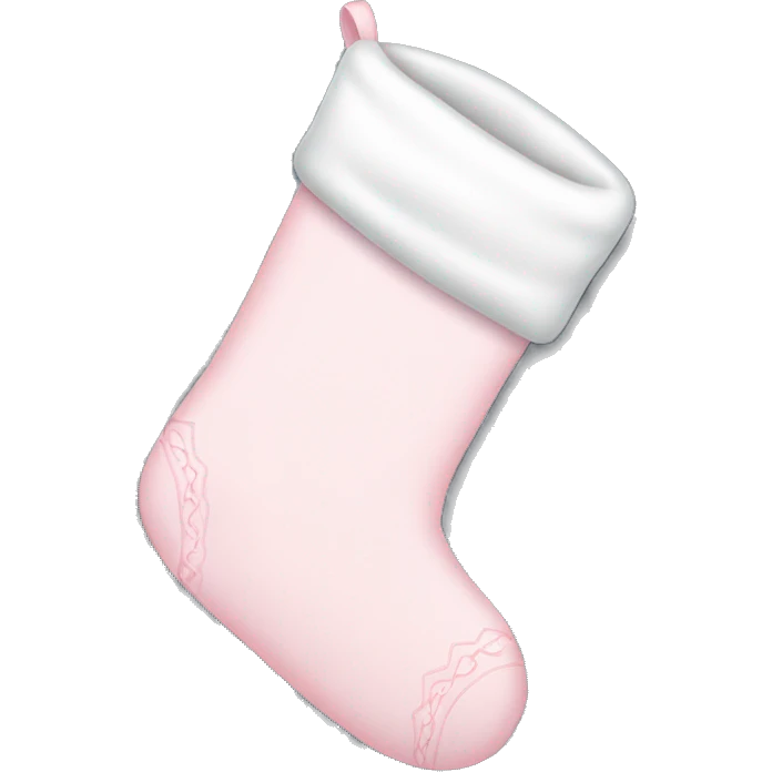 pale pink christmas stockings emoji