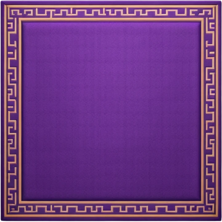 traditional patterned purple carpet emoji