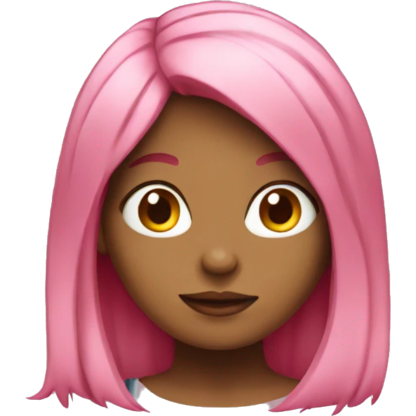 Girl with pink hair  emoji