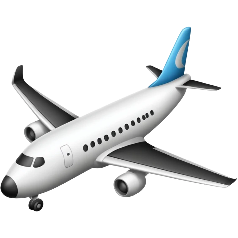 aeroplane hand-drawn side view icon emoji